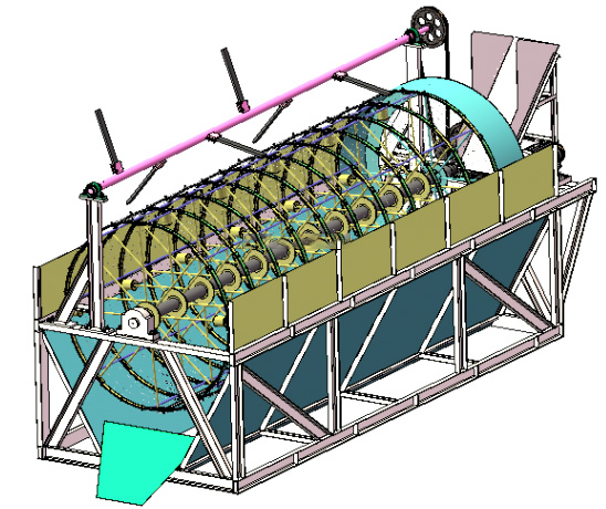 筛谷机一般用于筛分五谷杂粮，造价成本低的筛分机