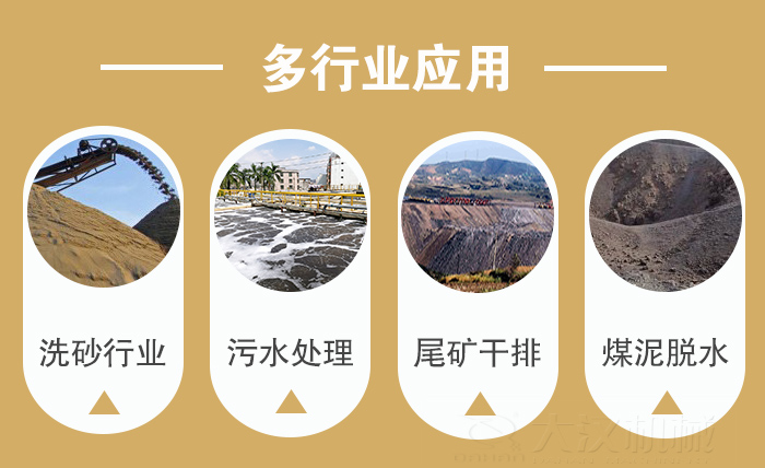 矿用直线振动筛适用行业：洗砂行业，污水处理，尾矿干排，煤泥脱水。